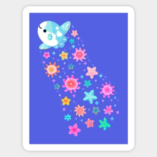 Sun and star Sticker